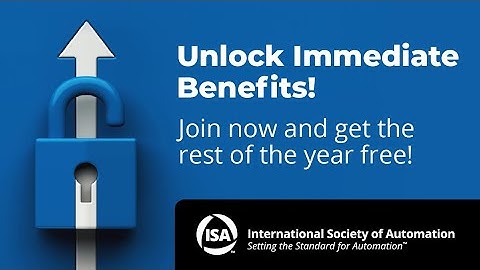 Become a member of ISA and gain immediate benefits!