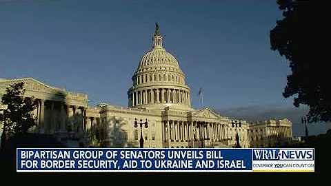Bipartisan group of senators unveils bill for border security, aid to Ukraine and Israel