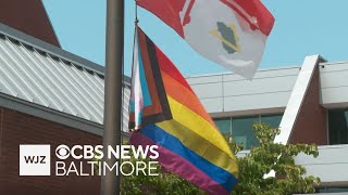 Howard County leaders raise Pride flag over government building