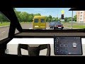 City car driving  tesla cybertruck  street racing