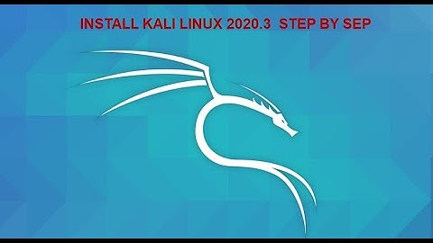 How to install Kali Linux 2020.3 on VMware Workstation 15.x Pro Step by Step