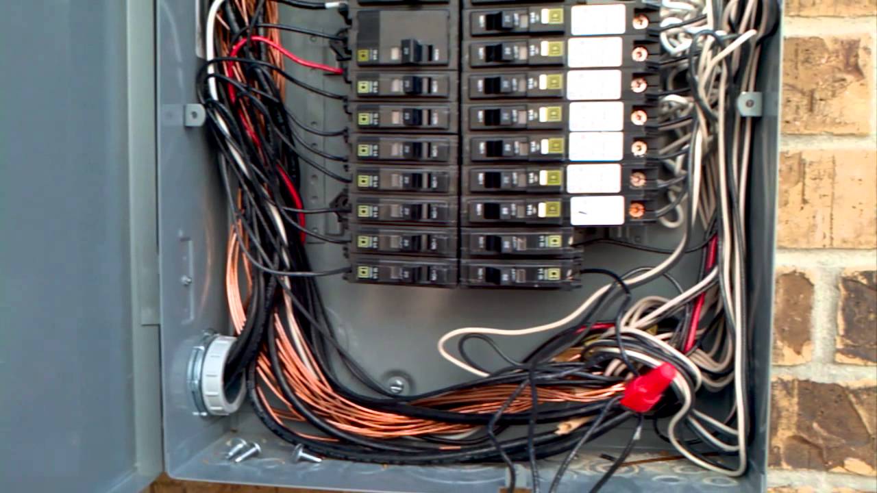 Incorrect wiring in a panel box - YouTube