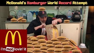 NEW McDonald's World Hamburger eating Record???  Lol 👎Geoff Esper