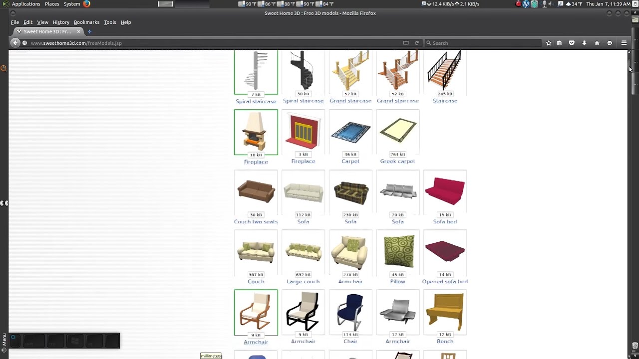 Download Sweet Home 3D - Importing 3D furniture models - YouTube