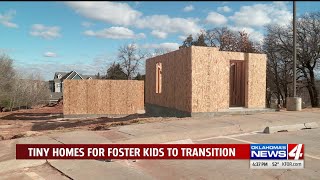 Construction begins on tiny homes for homeless youth