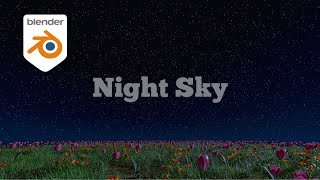 How To Create A Night Sky With Stars In Blender | Blender Tutorial
