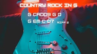 Country Rock Guitar Jam Track in G