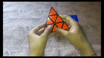 How to solve a Pyraminx Cube.. Easiest method.