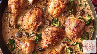 Fricassee Chicken Recipe | Chicken Fricassee Quick French Chicken Stew | Chicken Fricassee Recipe |