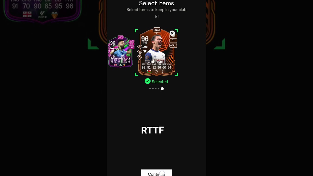 Packed Rare RTTF card from Mix campaign PP! 