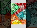 Coloured doodle about my fav things (idk)
