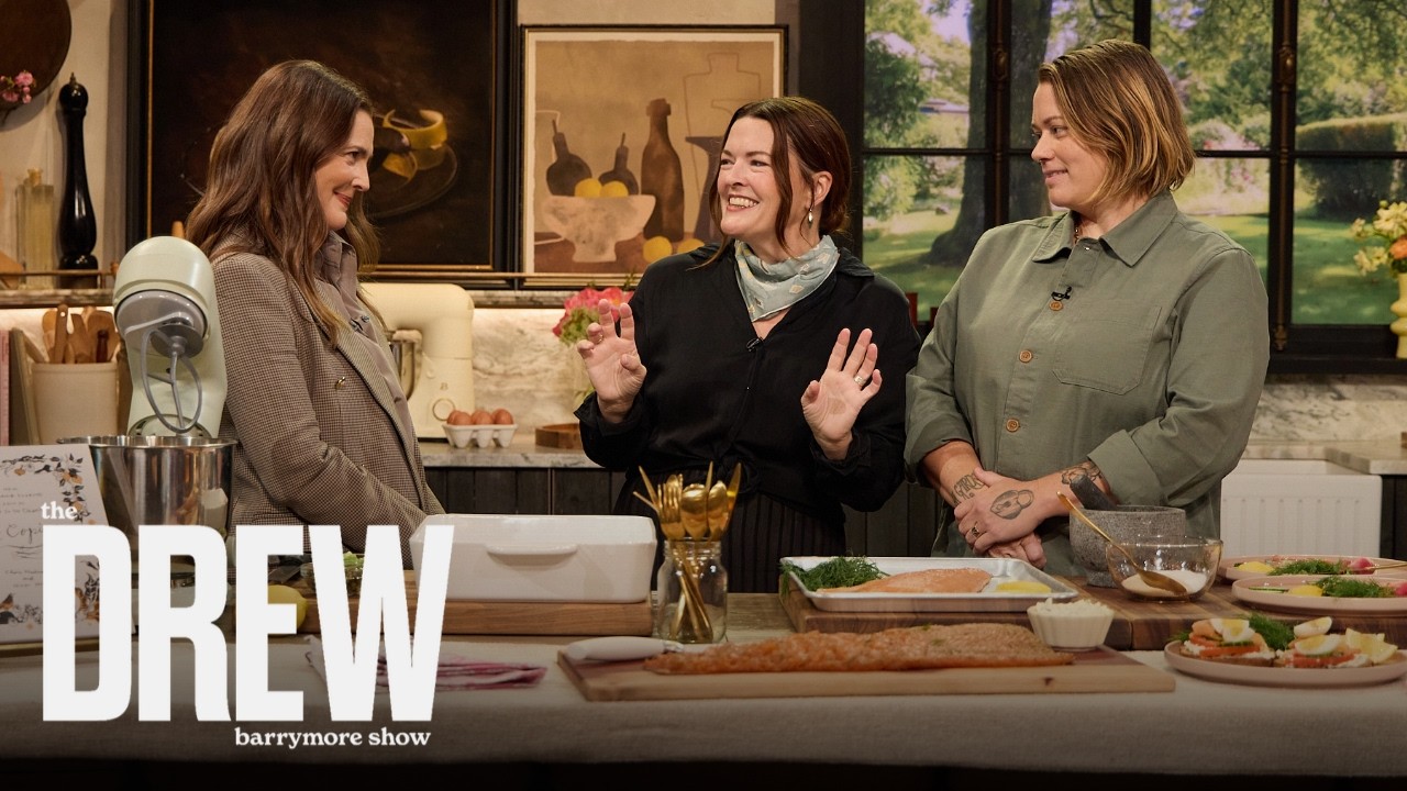 Claire Wadsworth & Nikki Hill Show How to Make Cured Salmon Smorgasborg Inspired by their Wedding