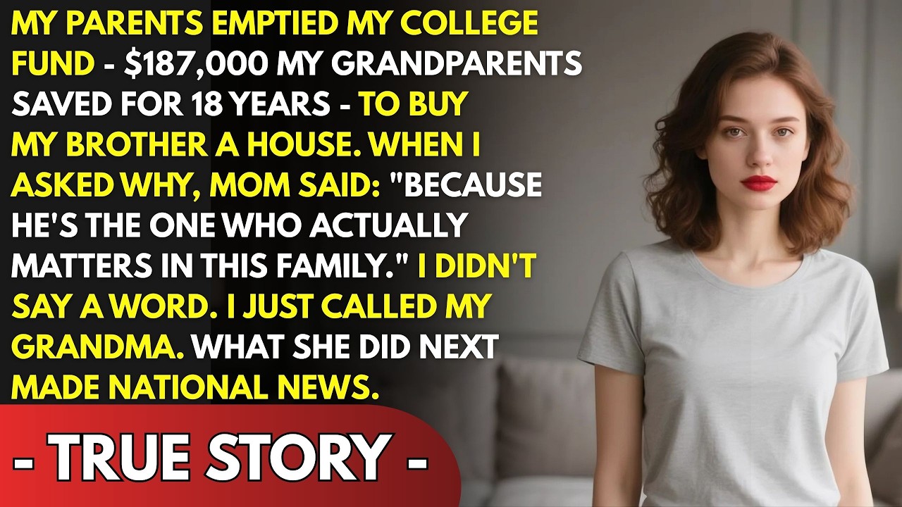 My Parents Stole My $187K College Fund For My Brother—Grandma Made Sure The Whole Town Knew