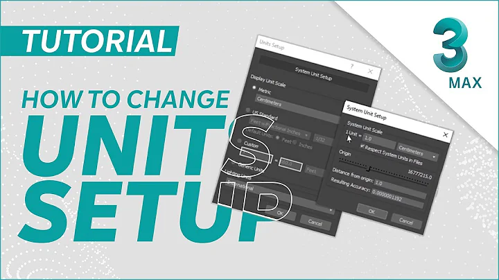 3ds Max Tutorial - How to change Units in 3ds Max