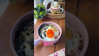 Korean Egg Rice / “Gyeran Bap” #shorts