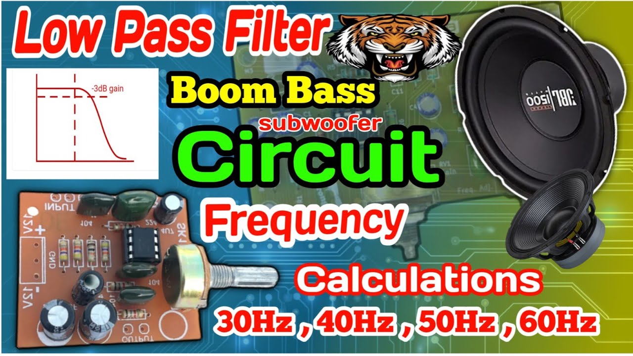 Low pass filter || subwoofer circuit diagram || #subwoofercircuit # ...