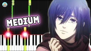 Attack on Titan The Final Season  'To You 2000…or…20000 Years From Now…'  MEDIUM Piano Tutorial