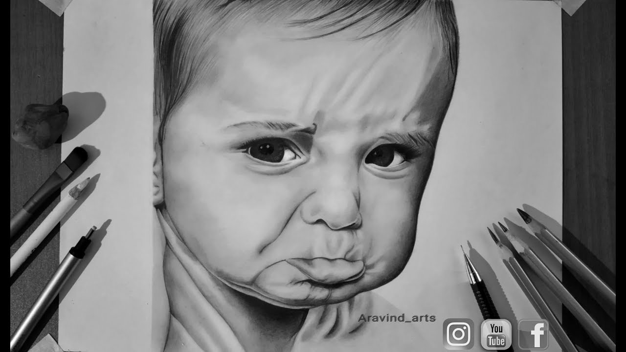 baby crying vector sketch 8917601 Vector Art at Vecteezy