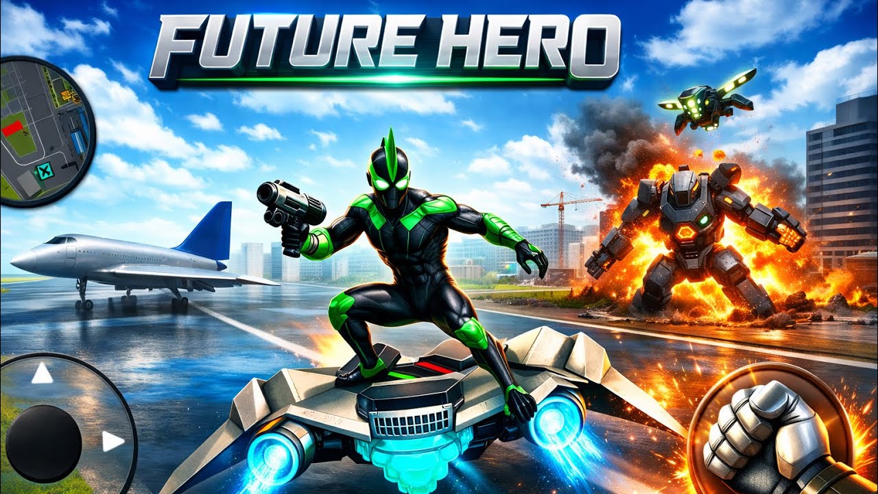 Rope Frog Ninja Hero Car Vegas - Mobile Gameplay HD 