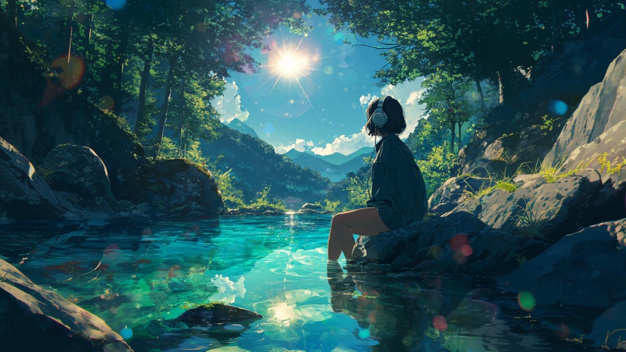 Lakeside Lofi Beats | Chill Anime Ambience for Work & Study