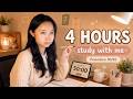 4H STUDY WITH ME LIVE 📚 50/10 Pomodoro | Quiet Korean Study Room | No Talking