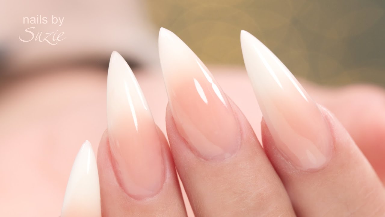 Hybrid Gel Baby Boomer French Fade Nails Youtube