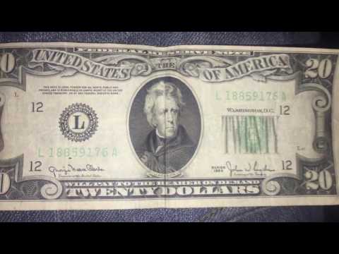 Series 1950 20 Dollar Bill