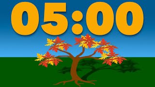 5 Minute Timer: Fall, Autumn, or Thanksgiving Animated Timer