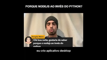 Por que Node.js ao invés do Python?