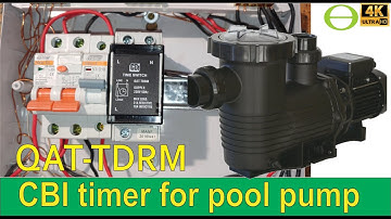 How to connect a pool pump to a timer - CBI QAT TRDM timer