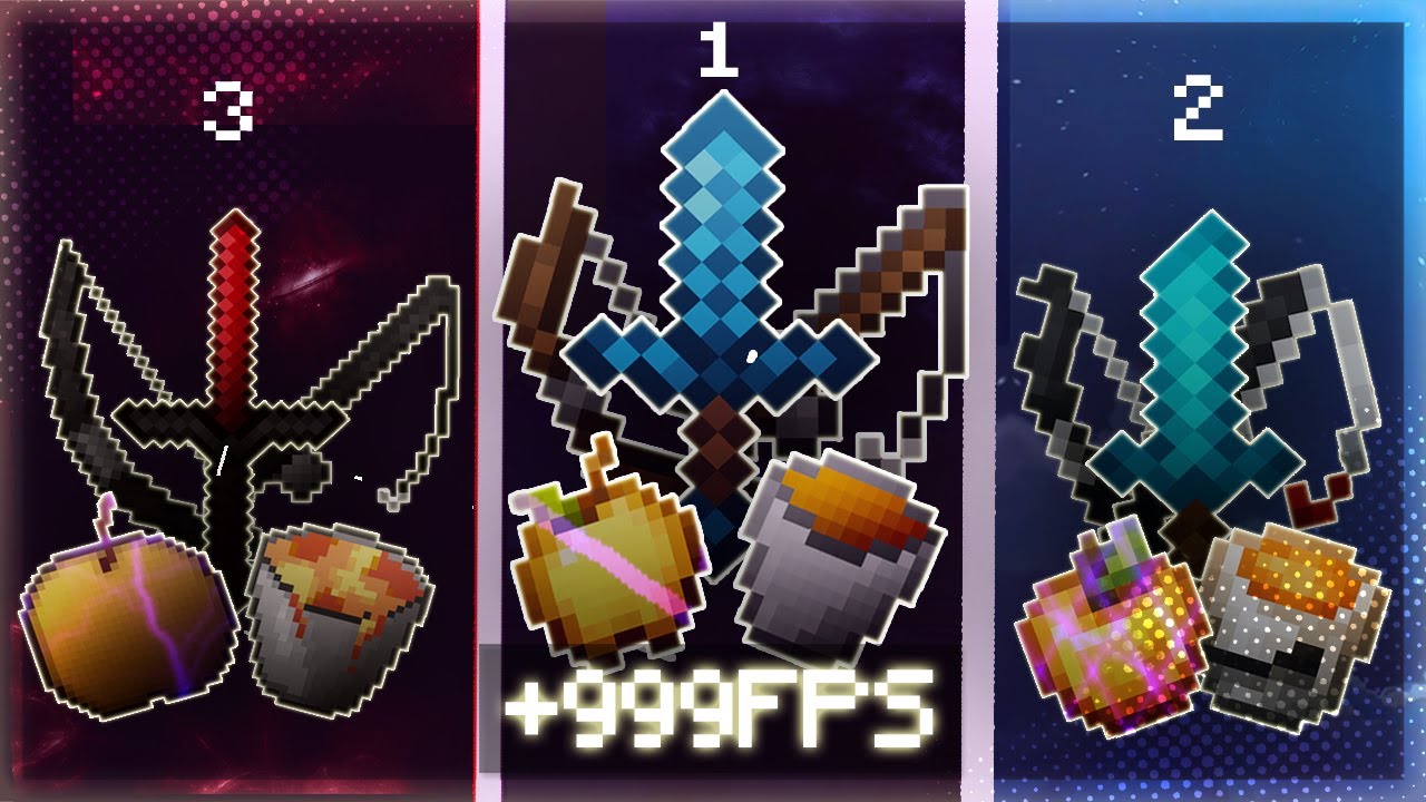  top 3 mejores texture packs para minecraft skywars bedwars pvp 1 8