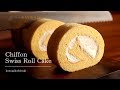 シフォンロールケーキ Chiffon Swiss Roll Cake｜komugikodaisuki