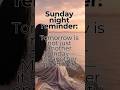 Sunday Night Reminder | Week 5 #motivation
