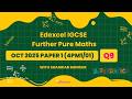 IGCSE Further Pure Maths Oct 2025 Paper 1 | Q9 Rates of Change | Elevare