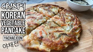 🥕CRISPIEST Korean Vegetable Pancake Recipe with EASY Dipping Sauce (Yachaejeon 야채전) | RACK OF LAM
