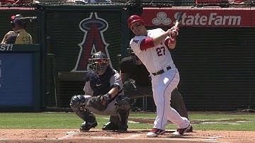 DET@LAA: Trout sets Angels homer record from leadoff