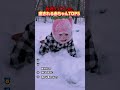 冬の雪の上で癒される赤ちゃんTOP5