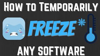 How to Freeze any Software Temporarily | How to temporarily freeze any software screenshot 5
