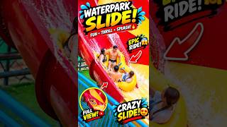 INSANE GIANT TORNADO WATER SLIDE DROP 😱 Florida #shorts #usa #thrillwithnova #waterpark #wavepool