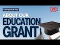 Foundation Feed #13: The MJR Aftermath Foundation's Education Grant program