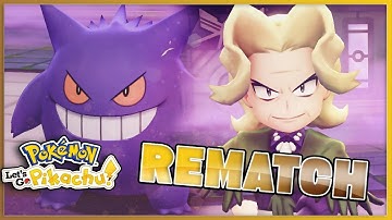 AGATHA , ELITE FOUR  REMATCH ,  POST GAME - POKEMON LETS GO PIKACHU\EEVEE