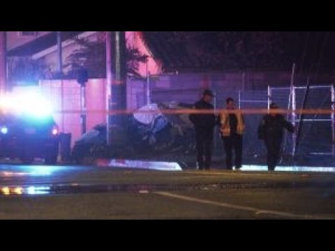 Infiniti Slams Into Power Pole Killing The Driver - YouTube