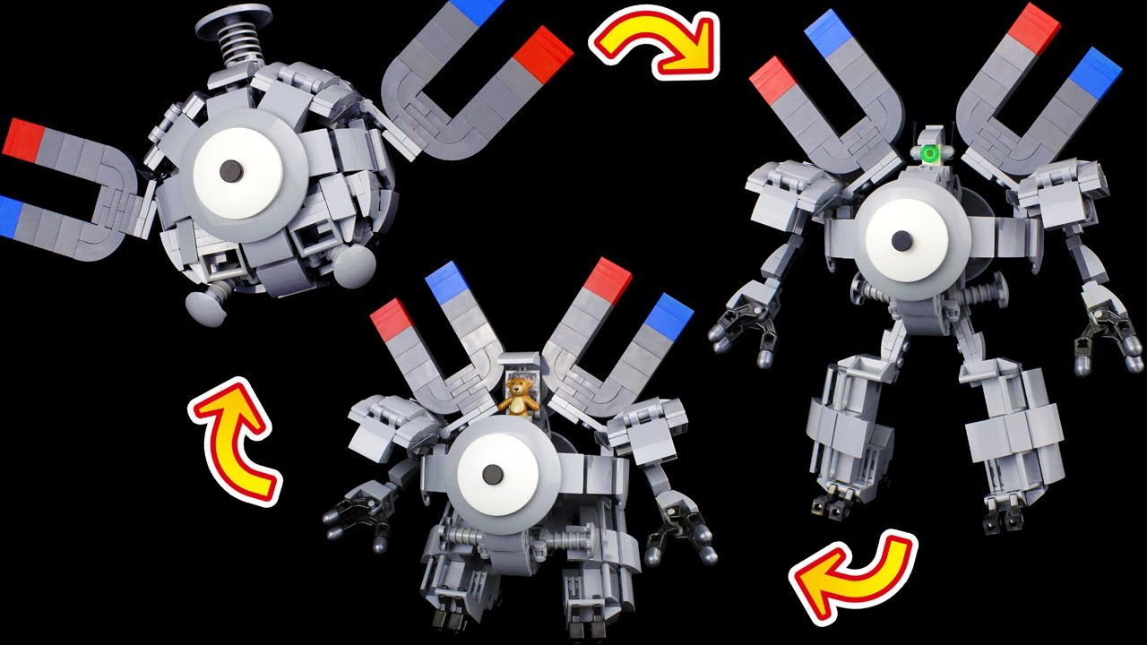 レゴ コイル 変形ロボ作ってみた ポケモン Lego Pokemon Transforming Magnemite Youtube