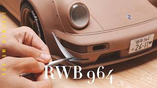 Making a RWB 964 Clay model / Porsche 911(964)/DIY / Handmade /