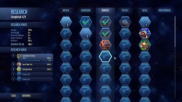 Surviving Mars Research Screen