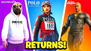 All Returning Skins, Emotes & Pickaxes