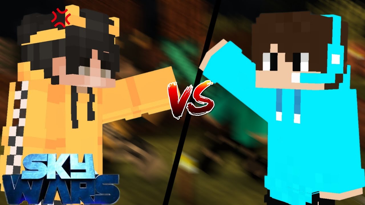 Minecraft Skywars Challenge With Angry Gamerz Face Reveal Challenge ...