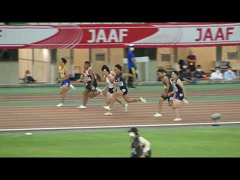 柳田 大輝 10.16(0.0) 100m準決勝2組 日本選手権 2022