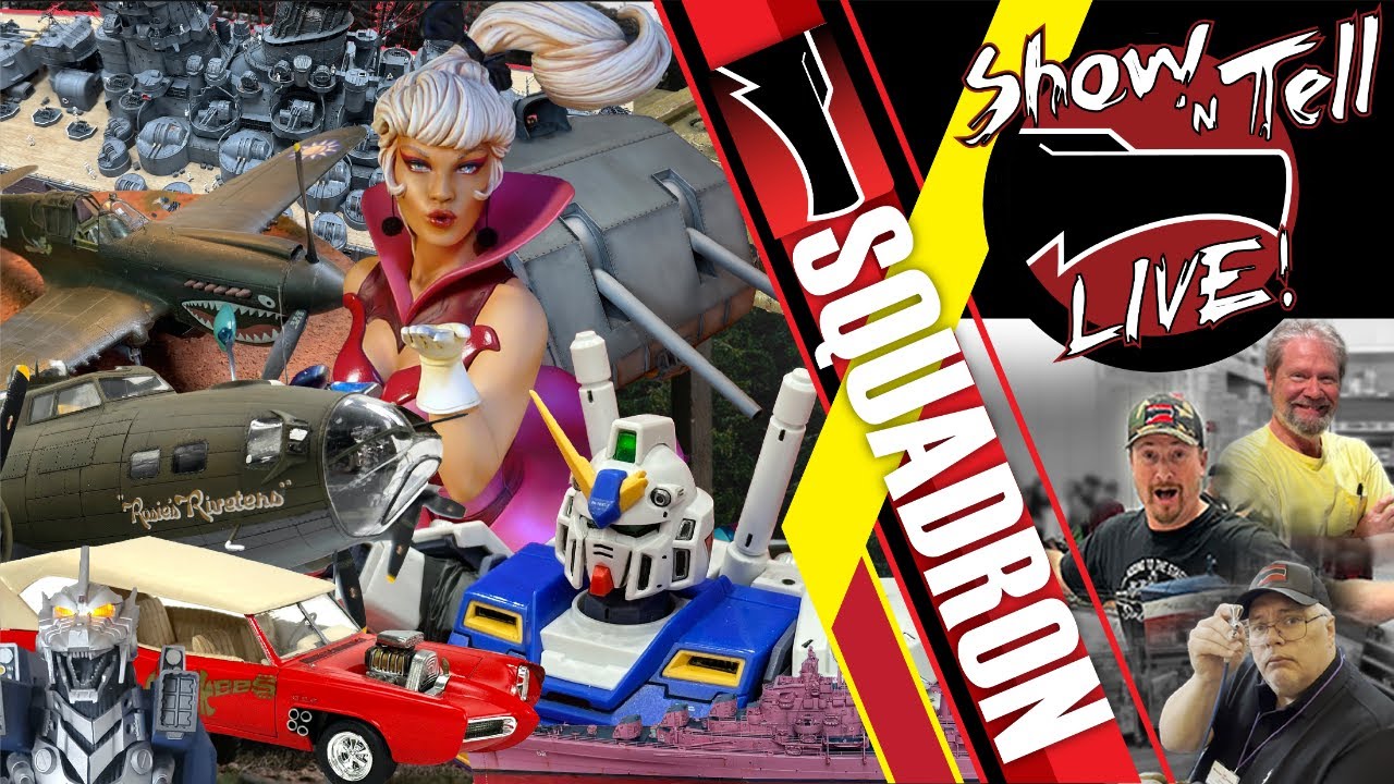 Squadron Scale Models Show 'n Tell LIVE! February Model Kit SnT on Wednesday Night LIVE!