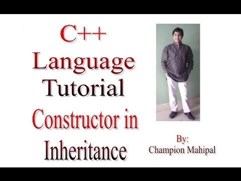 C++ Programming  Language Tutorial 66 Constructor in Inheritance with example